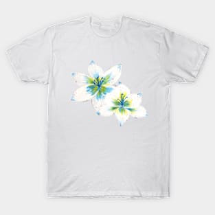 Twin white lily T-Shirt